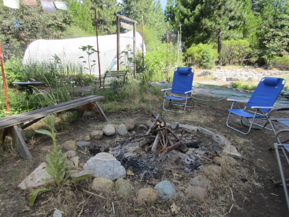 Preparation for our campfire.