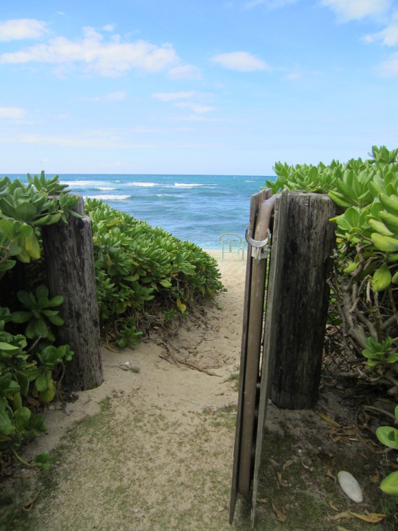 Our private entrance to the beach.