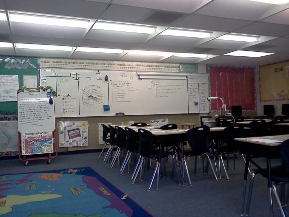 Save for the leaves on the carpet, everything feels like a new beginning.