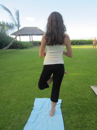 Using year-ago post-yoga-challenge me as my inspiration... I don't expect (or even want) to ever look exactly the same as pre-baby, I just want to FEEL the same if not better. This picture is probably the healthiest I have ever felt.